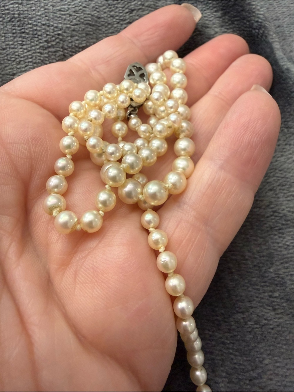 Mikimoto Pearl Strand Necklace! 21” WOW - Picture 9 of 11